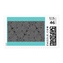 Charcoal Triangle Knot Band Postage stamps