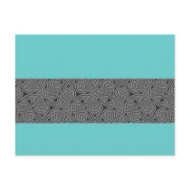 Charcoal Triangle Knot Band Postcard