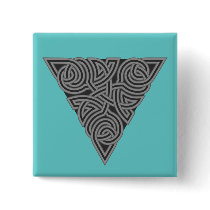 Charcoal Triangle Knot Square Button buttons