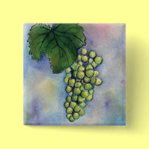Chardonnay Wine Grapes Button buttons