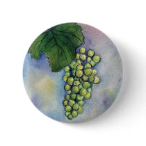 Chardonnay Wine Grapes Button by donnabellas Chardonnay Wine Grapes Button