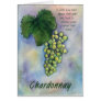Chardonnay Wine Grapes & Description Card