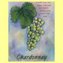 Chardonnay Wine Grapes & Description flyers