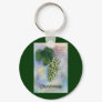 Chardonnay Wine Grapes & Description Keychain