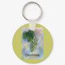 Chardonnay Wine Grapes & Description Keychain