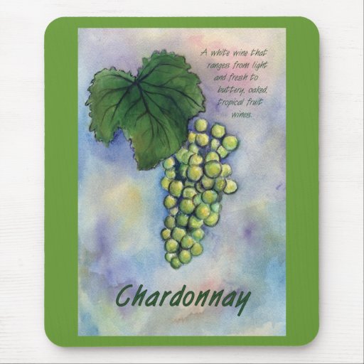 Chardonnay Wine Grapes & Description Mousepad