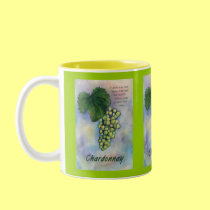 Chardonnay Wine Grapes & Description Mug mugs