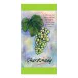 Chardonnay Wine Grapes & Description Photo Card