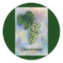 Chardonnay Wine Grapes & Description Sticker