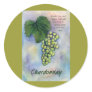 Chardonnay Wine Grapes & Description Sticker