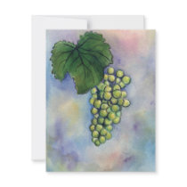 Chardonnay Wine Grapes Invitation