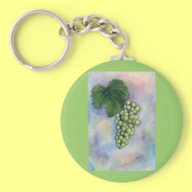 Chardonnay Wine Grapes Keychain keychains