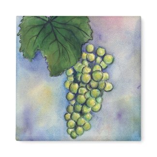 Chardonnay Wine Grapes Magnet magnet