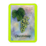 Chardonnay Wine Grapes Painting Art Magnet