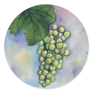 Chardonnay Wine Grapes Sticker sticker