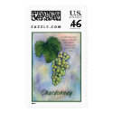 Chardonnay Wine Stamp by donnabellas Chardonnay Wine Stamp