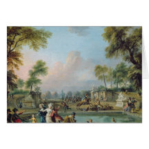 Charge of Prince of Lambesc  in Tuileries Greeting Cards