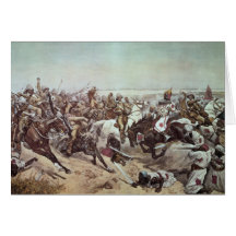 Charge of the 21st Lancers at Omdurman 2 Greeting Card