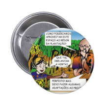 CHARGE of the boy in the vegetable garden quadrinh Pinback Button