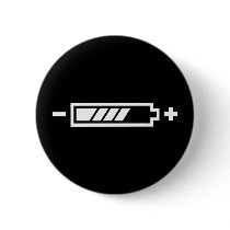 Charged - battery solar hybrid electric button