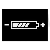 Charged - battery solar hybrid electric card
