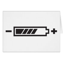 Charged - battery solar hybrid electric greeting cards