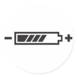 Charged - battery solar hybrid electric sticker