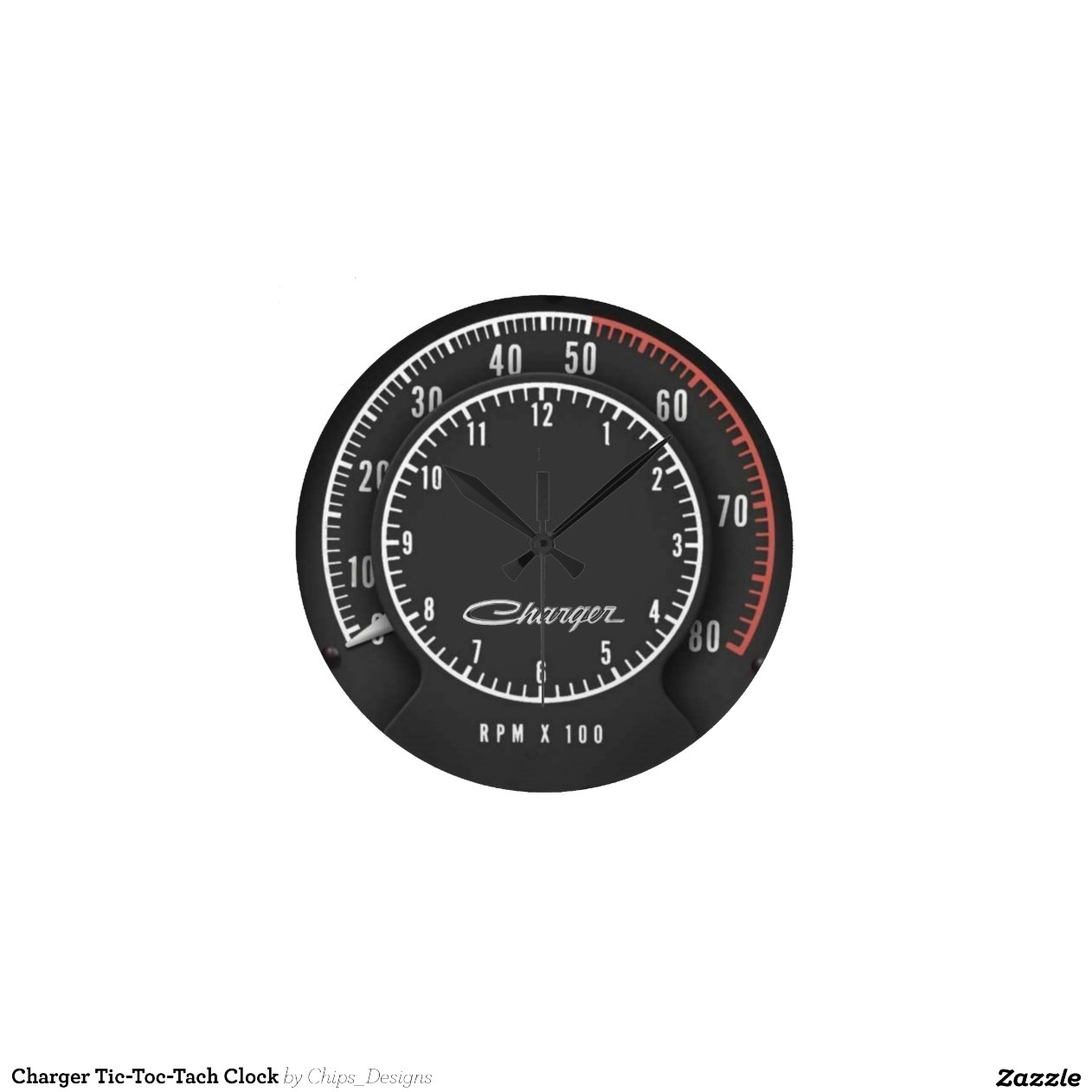 Charger TicTocTach Clock Zazzle