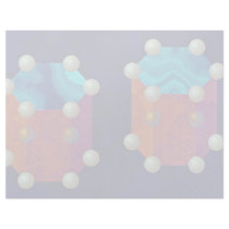 Charges on two hexagonal prisms Orbit Personalized Letterhead