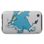 charging bull cartoon tough iphone 3 cover