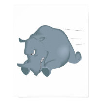 charging mad rhino posters by doonidesignsanimals charging mad rhino posters