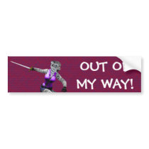 Charging Tigress Bumper Sticker