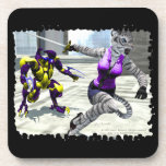 Charging Tigress Cork Coaster cork coasters