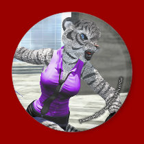 Charging Tigress Magnet by aazari Charging Tigress Magnet