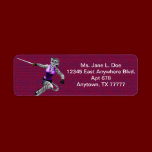 Charging Tigress Return Address Label labels