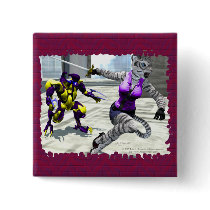 Charging Tigress Square Button