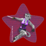 Charging Tigress Star Sticker