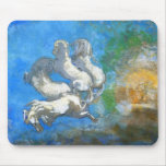 Chariot of Apollo: by Symbolist Odilon Redon Mouse Pads
