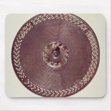 Chariot wheel decoration with openwork border mouse pads