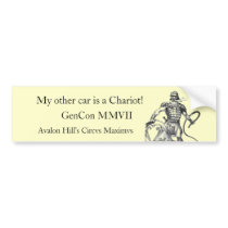 Charioteer , GenCon MMVII, Avalon H... bumper stickers by llorica Charioteer , GenCon MMVII, Avalon H... bumper stickers