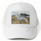  - The Icelandic mare in the painting is based on my Grey Icelandic mare, when she was younger. I tried to keep the ground simple as I wanted the horse to stand out. I have a problem with making things too detailed.
The painting is 99.9% Watercolor pencil, used like you would Watercolor cakes. 
Make a Bold statment by wearing this Icelandic horse ball cap!: Sizes  Available colors: white_white