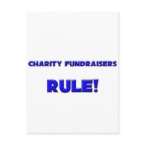 Charity Fundraisers Rule! postcards
