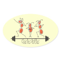Charles Antlas™_tri-pose barbell stickers