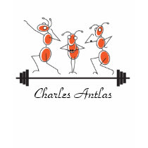Charles Antlas™_tri-pose barbell t-shirts