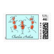 Charles Antlas™_tri-pose postage postage