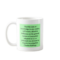 Charles Babbage quote Coffee Mug