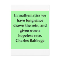 Charles Babbage quote Post Cards