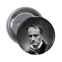 Charles Baudelaire - Vintage Photo 1878 Buttons