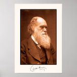 Charles Darwin, autographed posters