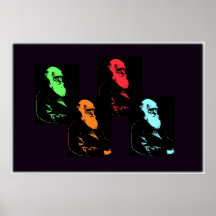 Charles Darwin Collage Print